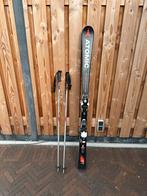 Atomic Ski's + Stokken - 163cm, Ophalen, 160 tot 180 cm, Gebruikt, Carve