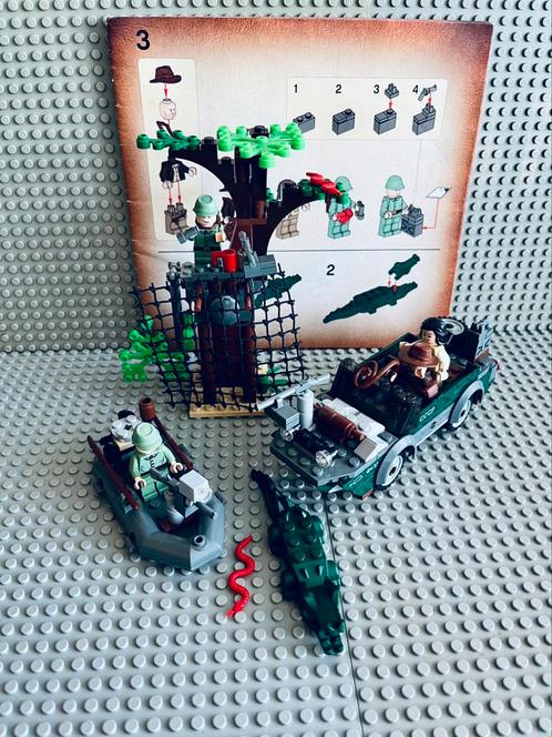 LEGO Indiana Jones 7625 River Chase, Kinderen en Baby's, Speelgoed | Duplo en Lego, Gebruikt, Lego, Complete set, Ophalen of Verzenden