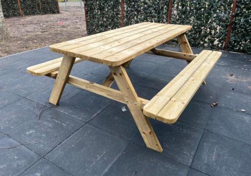 Picknicktafels - Geïmpregneerd - Superstevig, Tuin en Terras, Picknicktafels, Nieuw, Rechthoekig, Hout, Inklapbaar, Ophalen of Verzenden