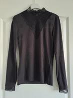 Zwarte top blouse shirt met kant maat xs 34 Only, Only, Zwart, Ophalen of Verzenden, Zo goed als nieuw