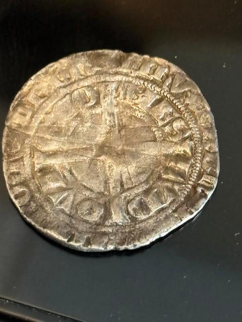 Leeuwengroot graafschap Vlaanderen 1346-1384, Postzegels en Munten, Munten | Nederland, Vóór koninkrijk, Ophalen of Verzenden