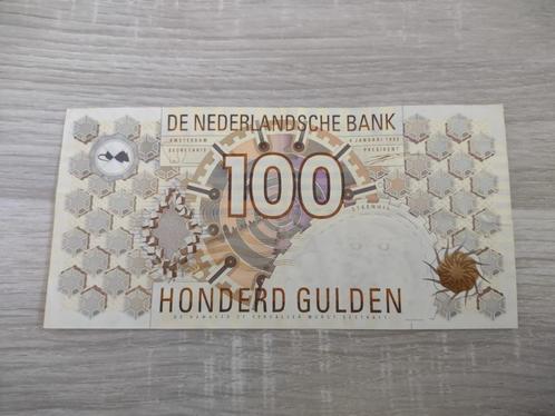 Mooi biljet 100 gulden Steenuil, 1992, Postzegels en Munten, Bankbiljetten | Nederland, 100 gulden, Ophalen of Verzenden