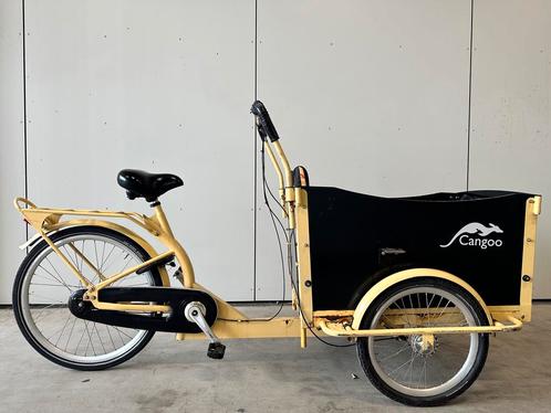 Cangoo Bakfiets, Fietsen en Brommers, Fietsen | Bakfietsen, Zo goed als nieuw, Overige merken, 1 kind, Elektrisch, Ophalen