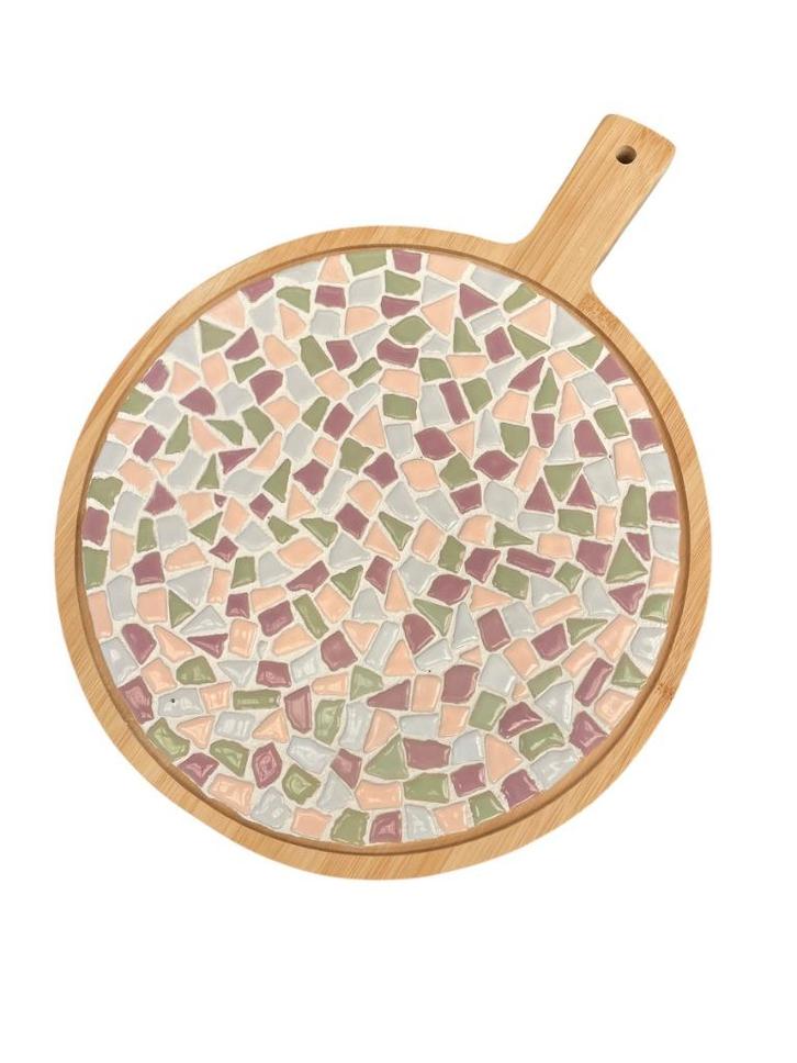 Diy workshoppakket mozaïek borrelplank rond, Hobby en Vrije tijd, Knutselen, Nieuw, Knutselwerk, Ophalen of Verzenden