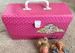 Barbie opbergbox met make-up tafel en barbies, Kinderen en Baby's, Speelgoed | Poppen, Ophalen, Gebruikt, Barbie
