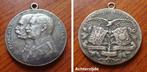 Zilveren gedenkpenning Keizer Frans-Josef en Wilhelm II,1914, Postzegels en Munten, Penningen en Medailles, Zilver, Buitenland