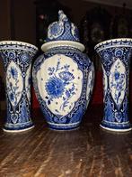 Delfts Blauw Vaas en Vazen Set, Antiek en Kunst, Antiek | Vazen, Ophalen of Verzenden