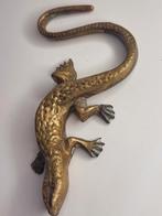 Vintage 1960 massief brons hagedis, Verzamelen, Dierenverzamelingen, Ophalen of Verzenden, Zo goed als nieuw, Hond of Kat, Beeldje of Figuurtje