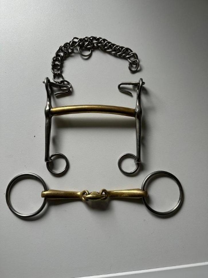 Neue Schule bit stang en trens - 12,5 mm / 13 mm, Dieren en Toebehoren, Paarden en Pony's | Hoofdstellen en Tuigage, Zo goed als nieuw