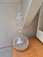 Antiek kristallen karaf olijfslijpsel, Ophalen of Verzenden