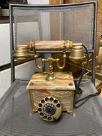 Antieke Telefoon met Marmer en Messing, Antiek en Kunst, Antiek | Overige Antiek, Ophalen