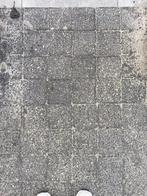 Beton steen zwart/grijs, Tuin en Terras, Tegels en Klinkers, Ophalen, Gebruikt, Klinkers, 10 m² of meer