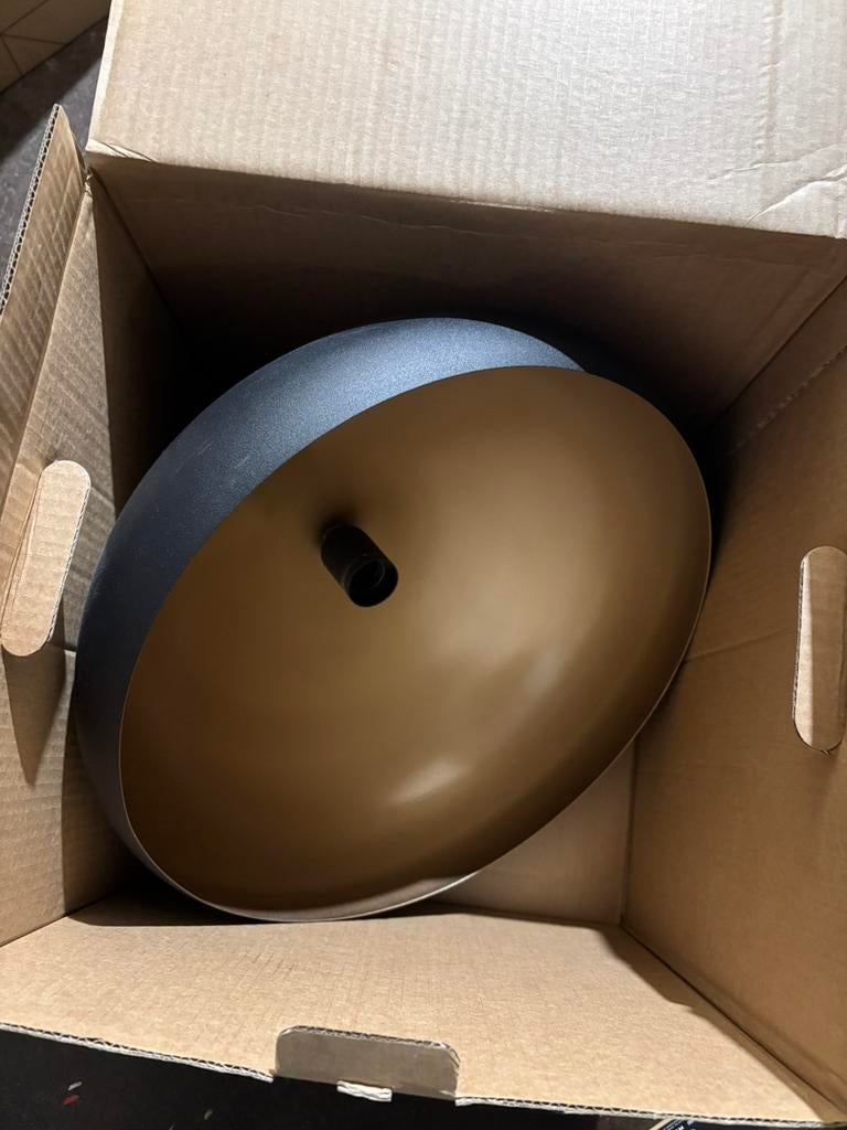 Goud zwart industrieel lamp, Ophalen of Verzenden, Zo goed als nieuw