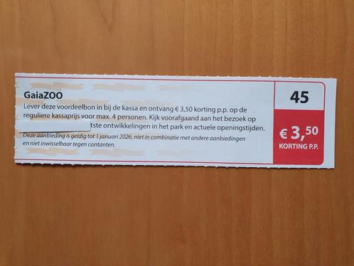 GaiaZOO €3,50 korting p.p. maximaal 4 personen, Tickets en Kaartjes, Recreatie | Dierentuinen, Drie personen of meer, Kortingskaart