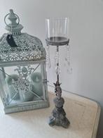 Kandelaar met stenen voet en glaasje, Belle Vieille Brocante, Nieuw, Ophalen of Verzenden, Jolandamonsieurs@gmail.com