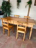 Prachtige Franse boeren tafel, Huis en Inrichting, Ophalen, Rechthoekig, Kersenhout, 50 tot 100 cm