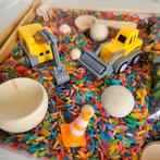 Speelrijst compleet Bouwplaats - sensorisch speelgoed, Kinderen en Baby's, Speelgoed | Educatief en Creatief, Ophalen of Verzenden