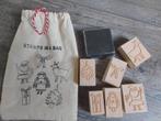 Houten kerst stempels, Ophalen of Verzenden, Gebruikt, Houten stempel
