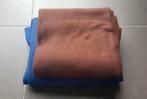 2 Fleece Plaid Fleeceplaid Bruin Blauw Ongebruikt Nieuw, Verzenden, Nieuw