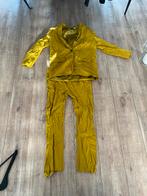 Zara Mosterdgeel Pak - Blazer M, Broek L, Maat 38/40 (M), Kostuum of Pak, Geel, Ophalen of Verzenden