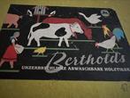 Oude set boerderij figuren jaren 50 van hout Bertholds, Antiek en Kunst, Antiek | Speelgoed, Ophalen
