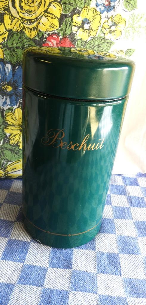 beschuitbus groen/ Brabantia beschuitbus / beschuitophaler, Antiek en Kunst, Antiek | Keukenbenodigdheden, Ophalen of Verzenden
