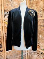 YatvaVintage: YV6495: Vintage 80's Vera Mont Blazer, Maat 38/40 (M), Zwart, Ophalen of Verzenden, Jasje