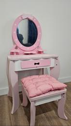 Houten Make-up Tafel met Accessoires, Gebruikt, Minder dan 75 cm, Voetruimte, Minder dan 50 cm