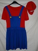 Leuke rood/blauw/geel MARIO BROS jurk + pet, Carnaval, Kleding, Gedragen, Ophalen