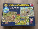 Jan van Haasteren puzzel (3x 1000 stukjes in 1), Gebruikt, 500 t/m 1500 stukjes, Legpuzzel, Ophalen