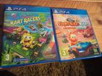 PlayStation 4 Kinderspellen: Kart Racers & Garfield Kart, Gebruikt, 1 speler, Racen en Vliegen, Ophalen of Verzenden