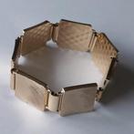 licht goudkleurige schakel armband nieuwstaat 19 cm., Goud, Overige materialen, Zo goed als nieuw, Verzenden