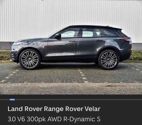 Land Rover Range Rover Velar 3.0 V6 301pk AWD AUT 2017 Grijs, Auto's, Land Rover, Particulier, 4x4, ABS, Achteruitrijcamera, Adaptieve lichten
