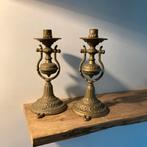 2 vintage koperen scheepskandelaars, Antiek en Kunst, Ophalen of Verzenden