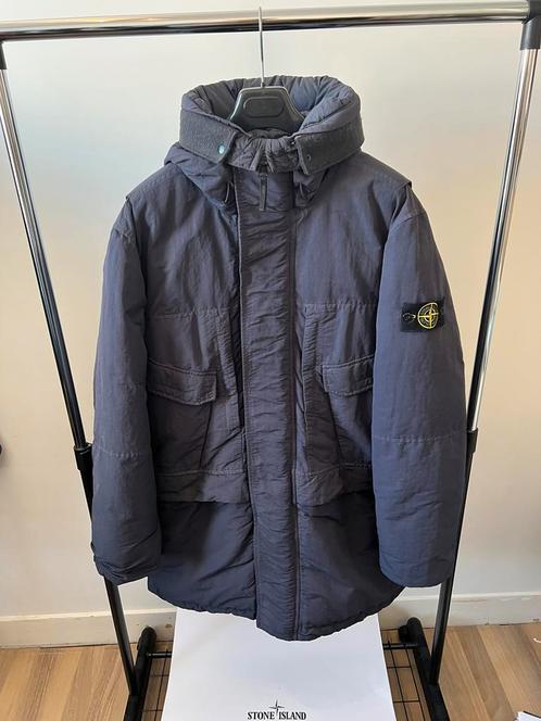 Stone Island Naslan Down-TC Parka, Kleding | Heren, Jassen | Winter, Zo goed als nieuw, Maat 52/54 (L), Blauw, Ophalen of Verzenden