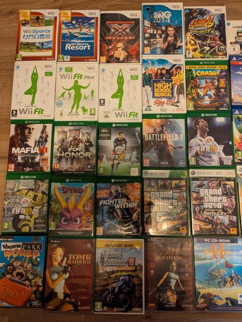 Grote partij Games Nintendo Wii, Xbox, PlayStation3/4, pc, Spelcomputers en Games, Games | Nintendo Wii, Zo goed als nieuw, Sport
