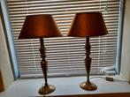Echte  oud vintage koperen  schemerlampen zie foto's, Huis en Inrichting, Lampen | Tafellampen, Ophalen of Verzenden, Zo goed als nieuw