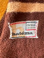 Vintage Hatéma Dupont Acryl Deken, Gebruikt, Bruin, Tweepersoons, Ophalen of Verzenden