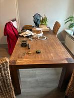 Houten eettafel 200x100, Ophalen, Zo goed als nieuw