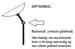 Vide lamp + kniestuk voor schuin plafond leverbaar VIDELAMP., Huis en Inrichting, Nieuw, Ophalen of Verzenden