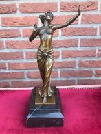 danseres in Oriëntaalse stijl, brons en marmer, Ophalen of Verzenden