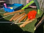 Balken. 45,- voor alles., Doe-het-zelf en Verbouw, Hout en Planken, Ophalen of Verzenden, Balk, Vuren, 50 mm of meer