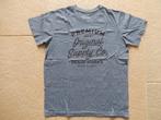 * Nieuw blauw gemeleerd t-shirt met tekst print heren maat m, Kleding | Heren, T-shirts, Blauw, Nieuw, Ophalen of Verzenden, Maat 46 (S) of kleiner