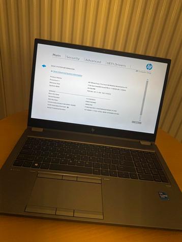 HP z-Book Fury I7-G8 11850H beschikbaar voor biedingen