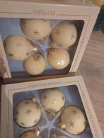 kerstballen set geel (mondgeblazen glas), Diversen, Kerst, Ophalen, Gebruikt