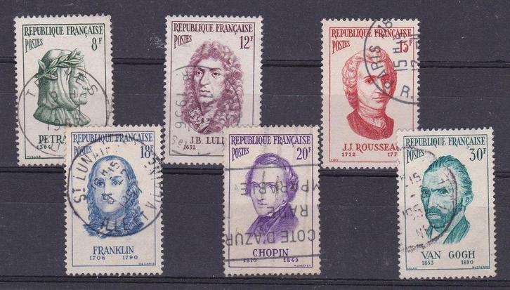 Frankrijk Yvert nr. 1082-1087 serie compleet gestempeld, Postzegels en Munten, Postzegels | Europa | Frankrijk, Gestempeld, Ophalen of Verzenden