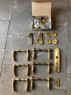 Deurbeslag koper messing  diversen, Ophalen of Verzenden, Gebruikt, Koper of Messing, Klink of Kruk