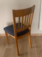 Eetkamerstoelen, Huis en Inrichting, Stoelen, Vijf, Zes of meer stoelen, Blauw, Gebruikt, Hout