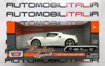 Alfa Romeo 4C bianco Motor Max 1:24 beschikbaar voor biedingen