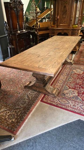 Super stoere antieke kloostertafel 280 x 95 beschikbaar voor biedingen